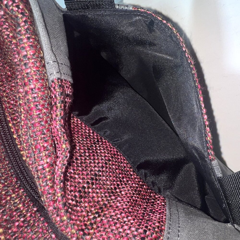 Timbuk2 Gray Canvas Tweed Colorblock M Messenger Tote Crossbody Travel Adj Bag - Picture 10 of 15